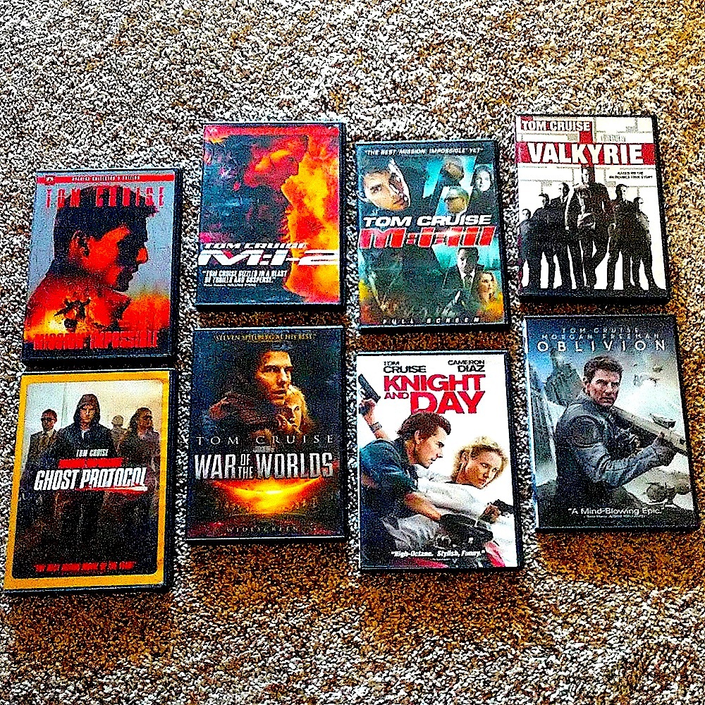 Tom Cruise DVD movie bundle of 8